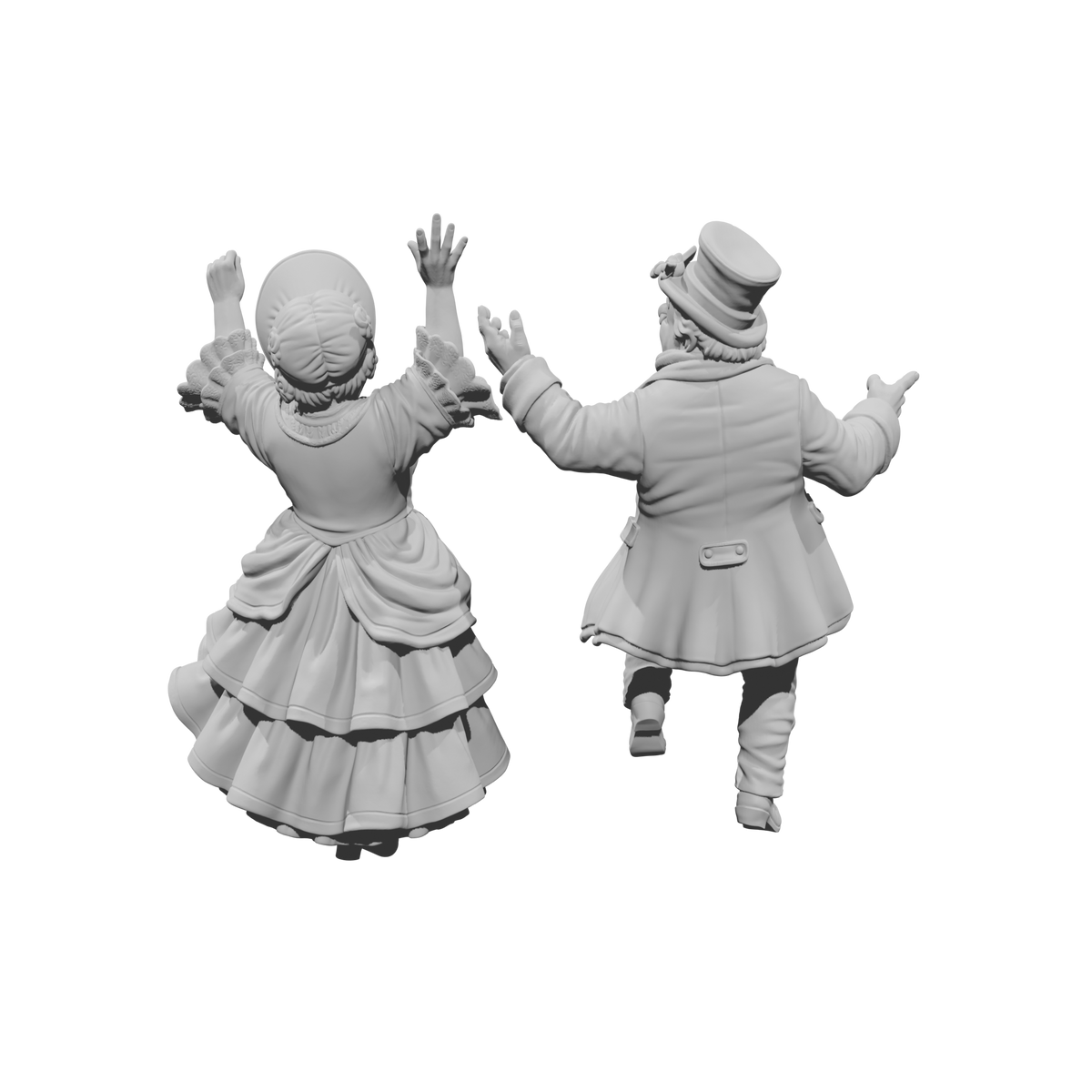 DG089 Winter Scene- Joyful dancers