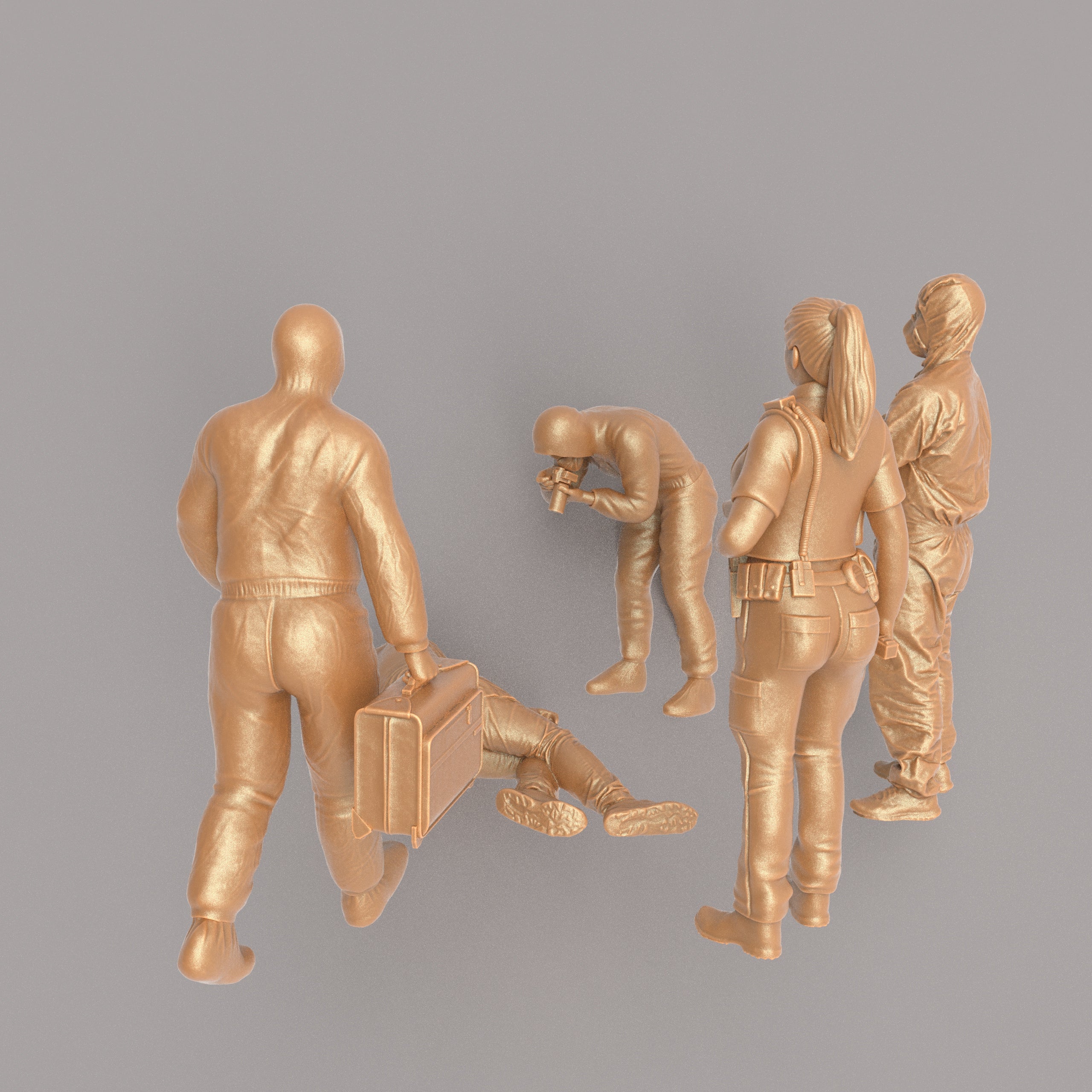 MM1056 Police Crime Scene 5 Figure's