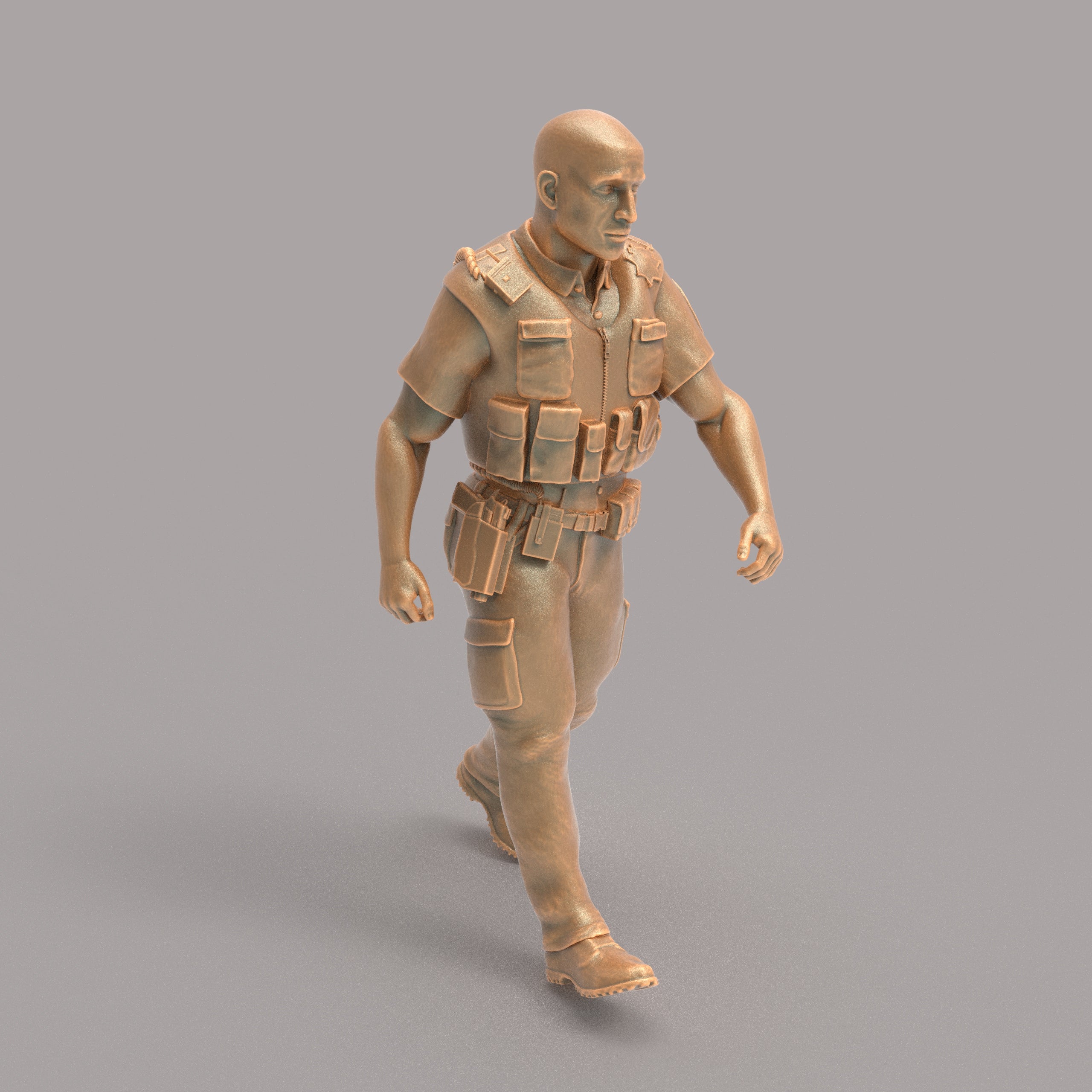 MM800 Policeman walking