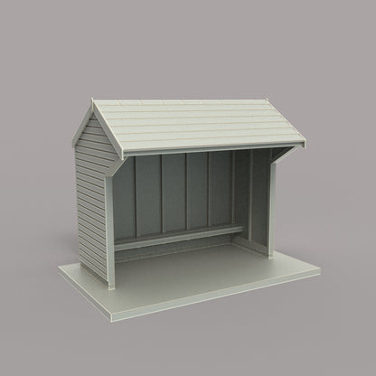 PJD107 Model Railway Wooden Bus Shelter