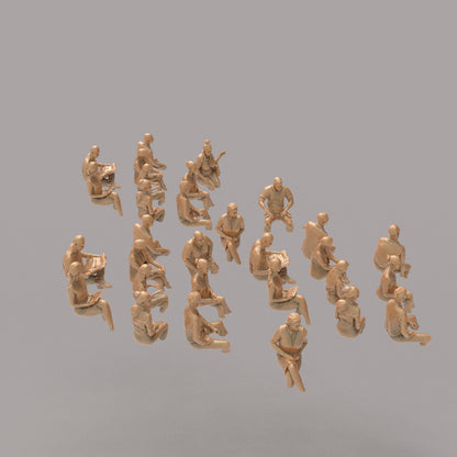 MM873 Sitting Train or Bus Passengers x 30 Legs Cut