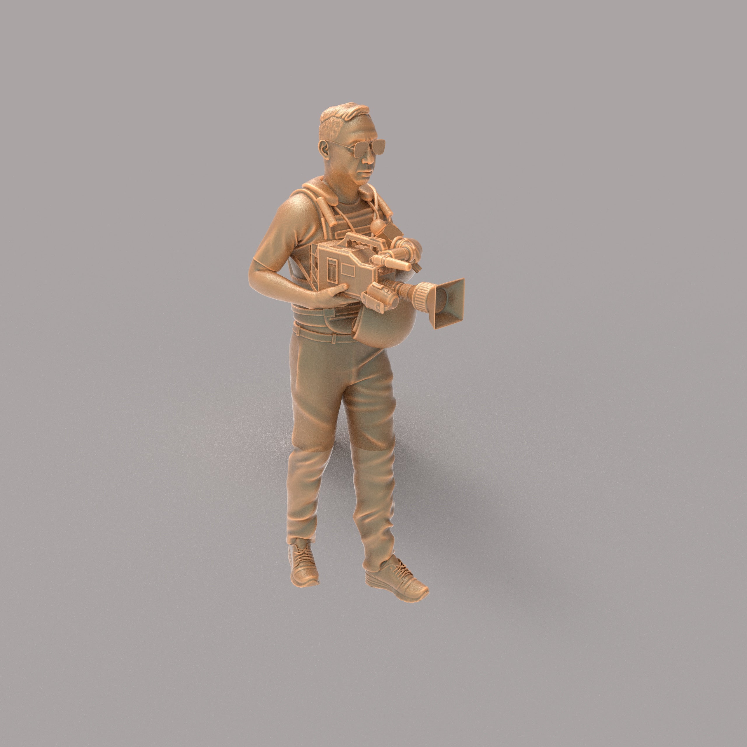 MM486 War Camera Man in Body Armor