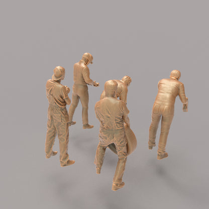 MM869 Mechanics Group 'B' 5 Figures