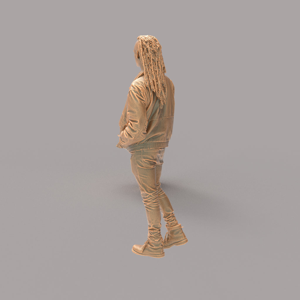 MM510 Young Male with dreadlocks