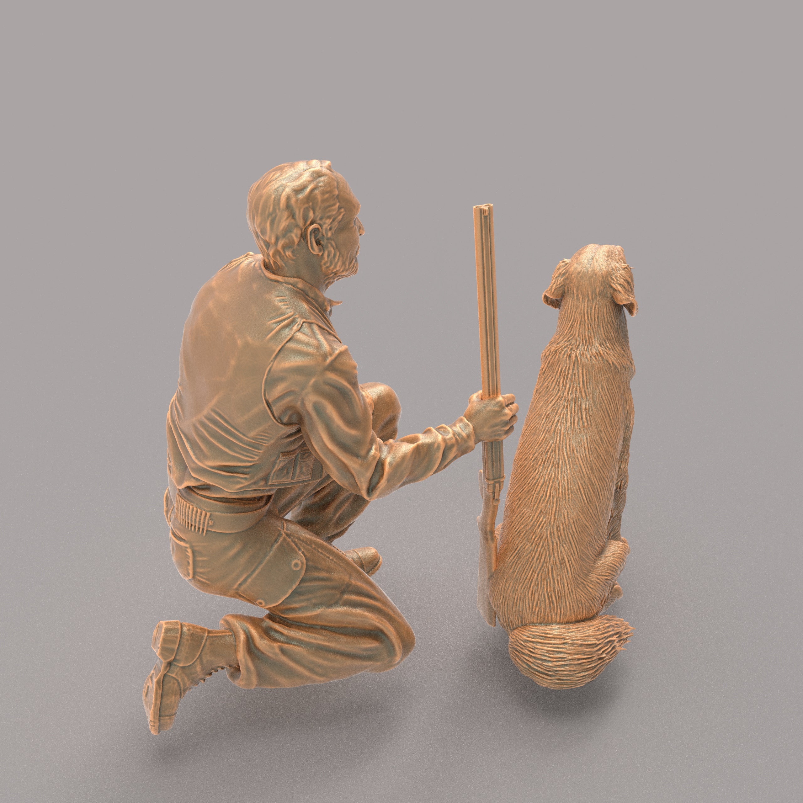 MM232 Hunter with Gun Dog