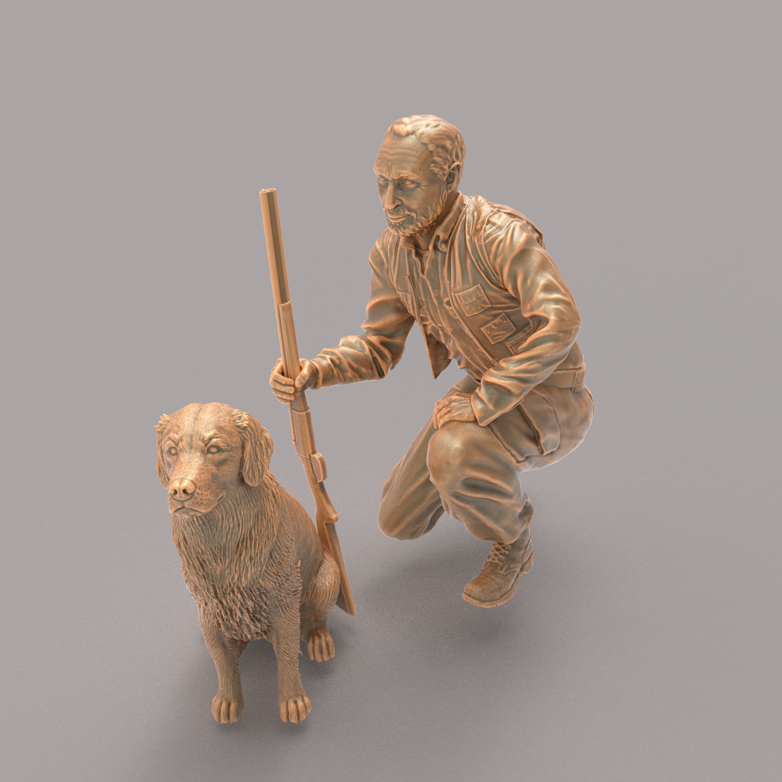 MM232 Hunter with Gun Dog