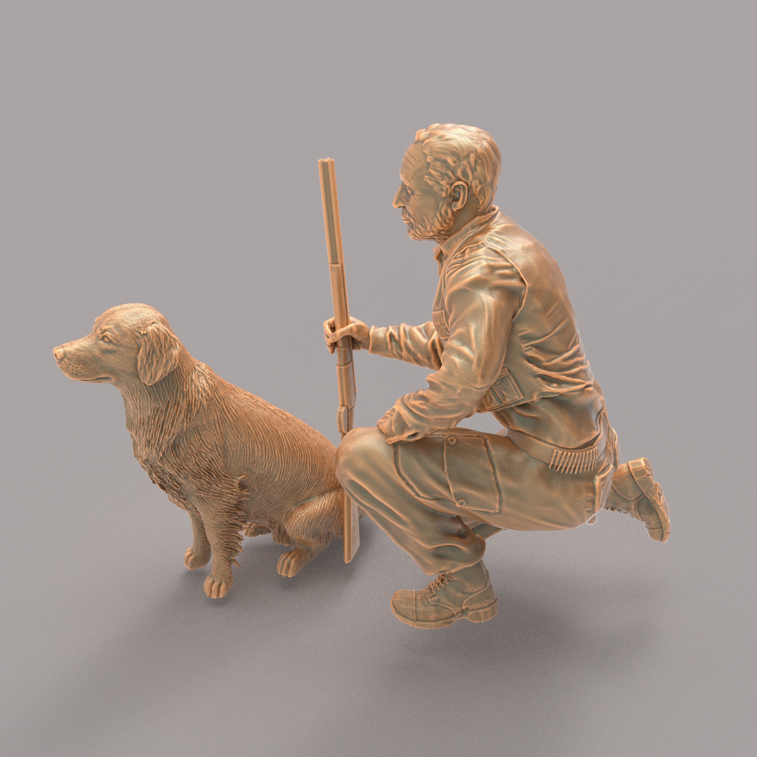 MM232 Hunter with Gun Dog