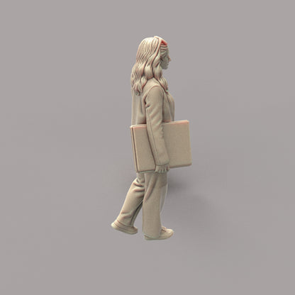 MM4171 Young Female Walking with Folder