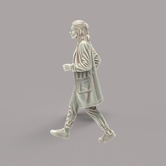MM4276 Female Office Working Walking