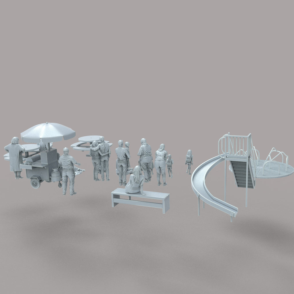 MM1211 Family Park Scene