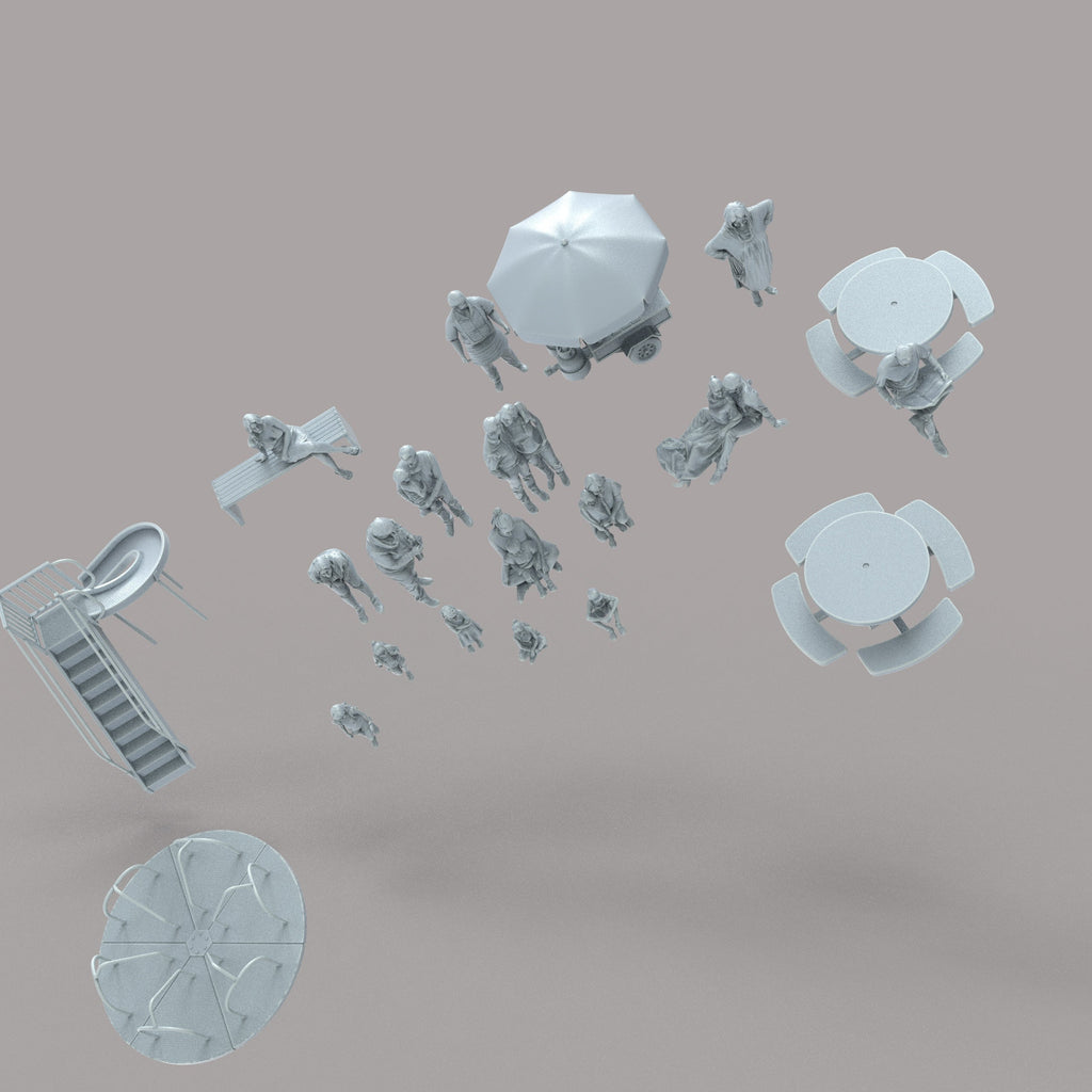 MM1211 Family Park Scene