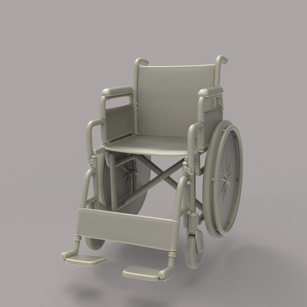 MM2138 Man Waving Sitting in Wheel Chair