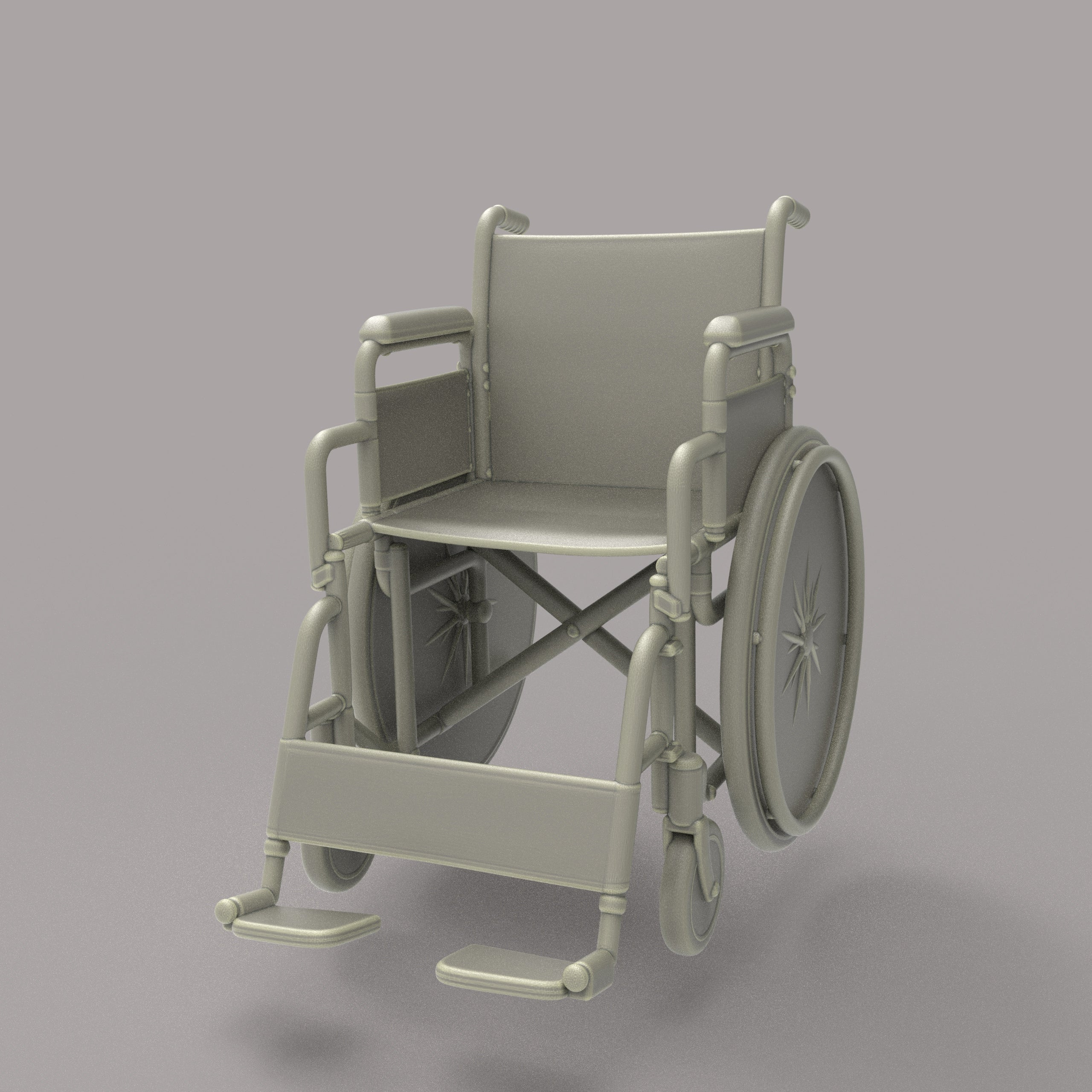 MM2138 Man Waving Sitting in Wheel Chair