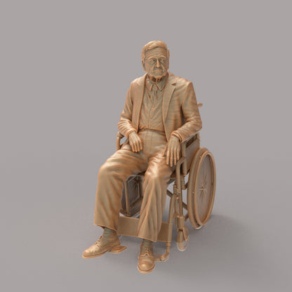 MM1212 Old man sitting in a wheel chair