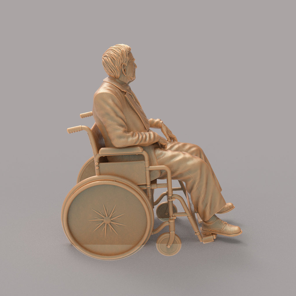 MM1212 Old man sitting in a wheel chair