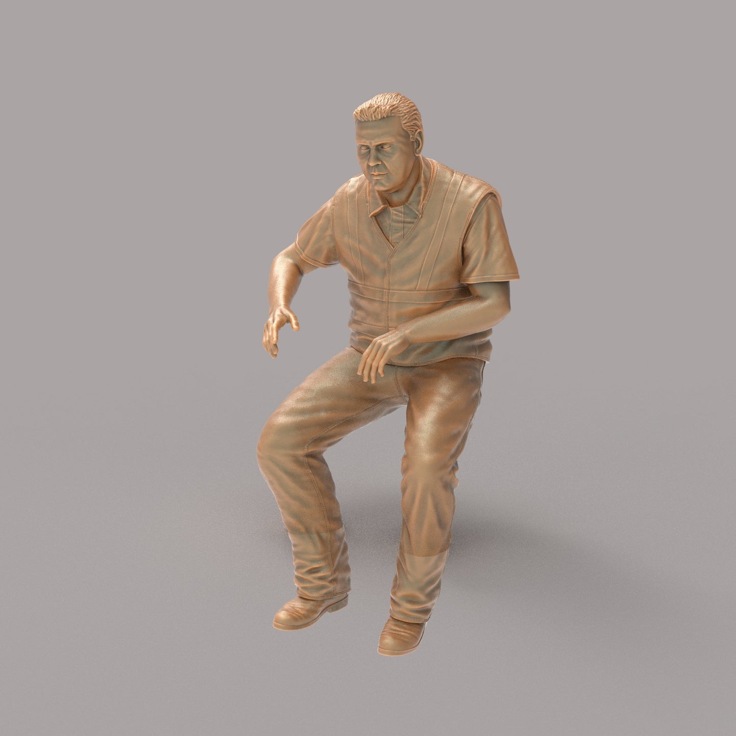 MM2136 Modern Train/Truck driver in HI Vis