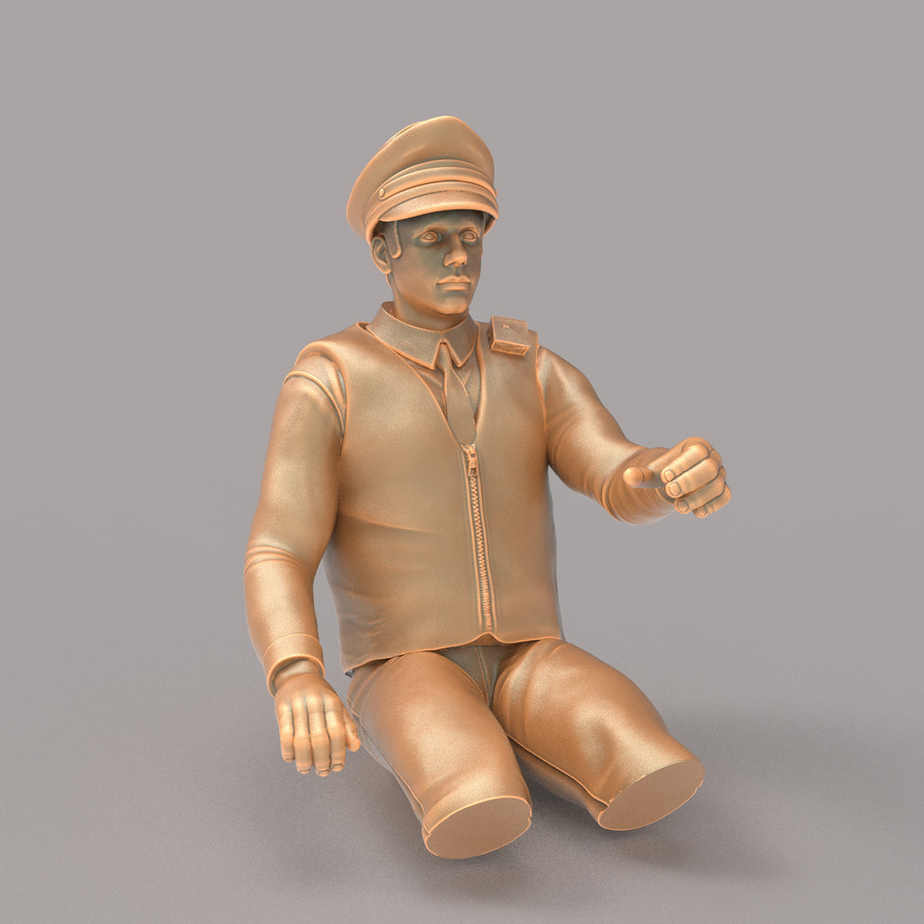 MM173 Male Traffic Police Driver Legs Cut