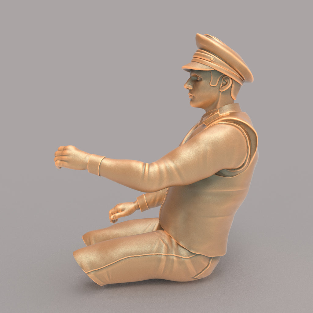 MM173 Male Traffic Police Driver Legs Cut