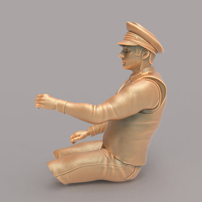 MM173 Male Traffic Police Driver Legs Cut
