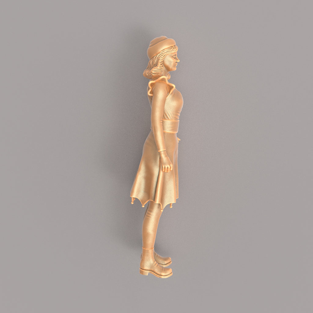 MM581 Female Figure Dressed as Christmas Elf