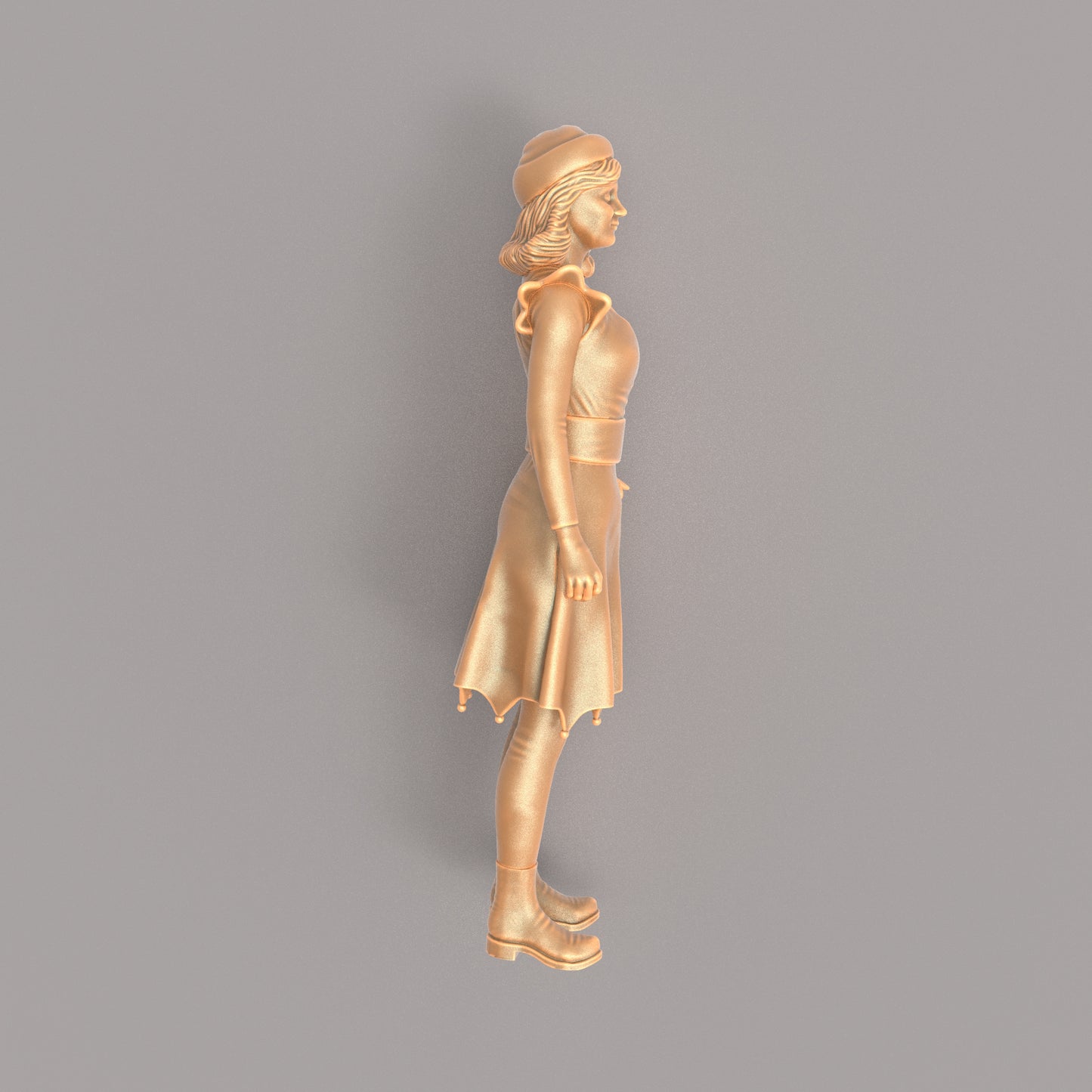 MM581 Female Figure Dressed as Christmas Elf