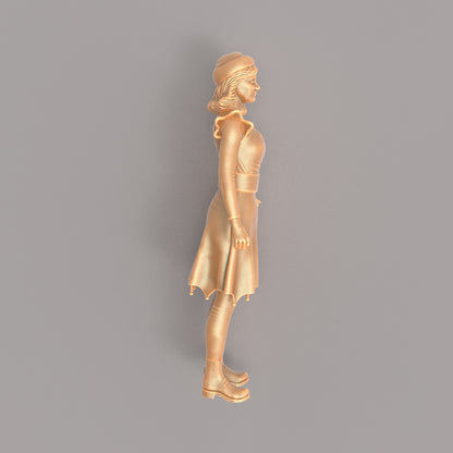 MM581 Female Figure Dressed as Christmas Elf