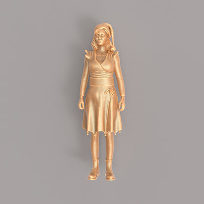 MM581 Female Figure Dressed as Christmas Elf