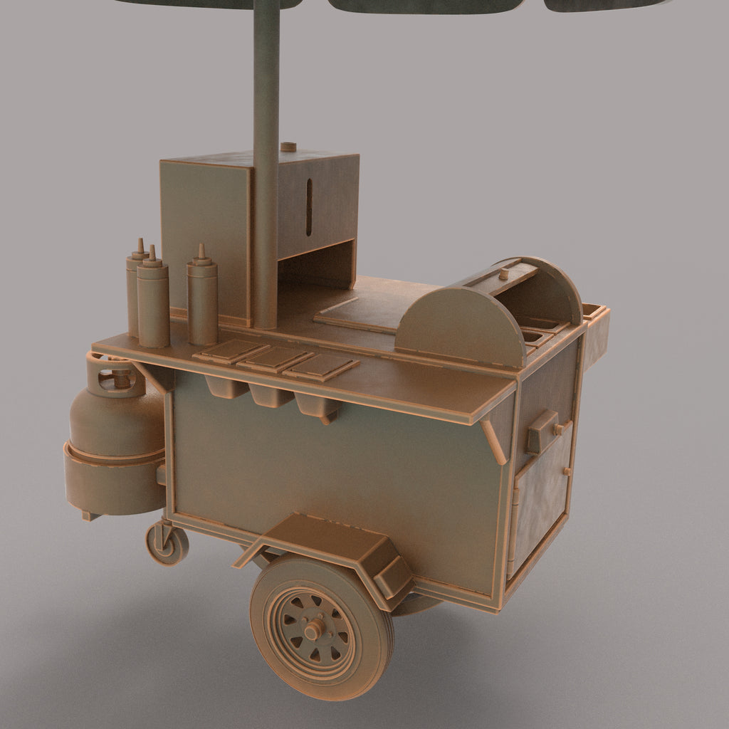 MM1321 Model Railway - Hot Food Cart