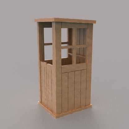 PJD010 Model Railway - Ticket collectors hut