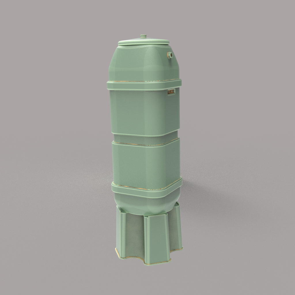 PJD067B Model Railway Slim Water Butt x 2