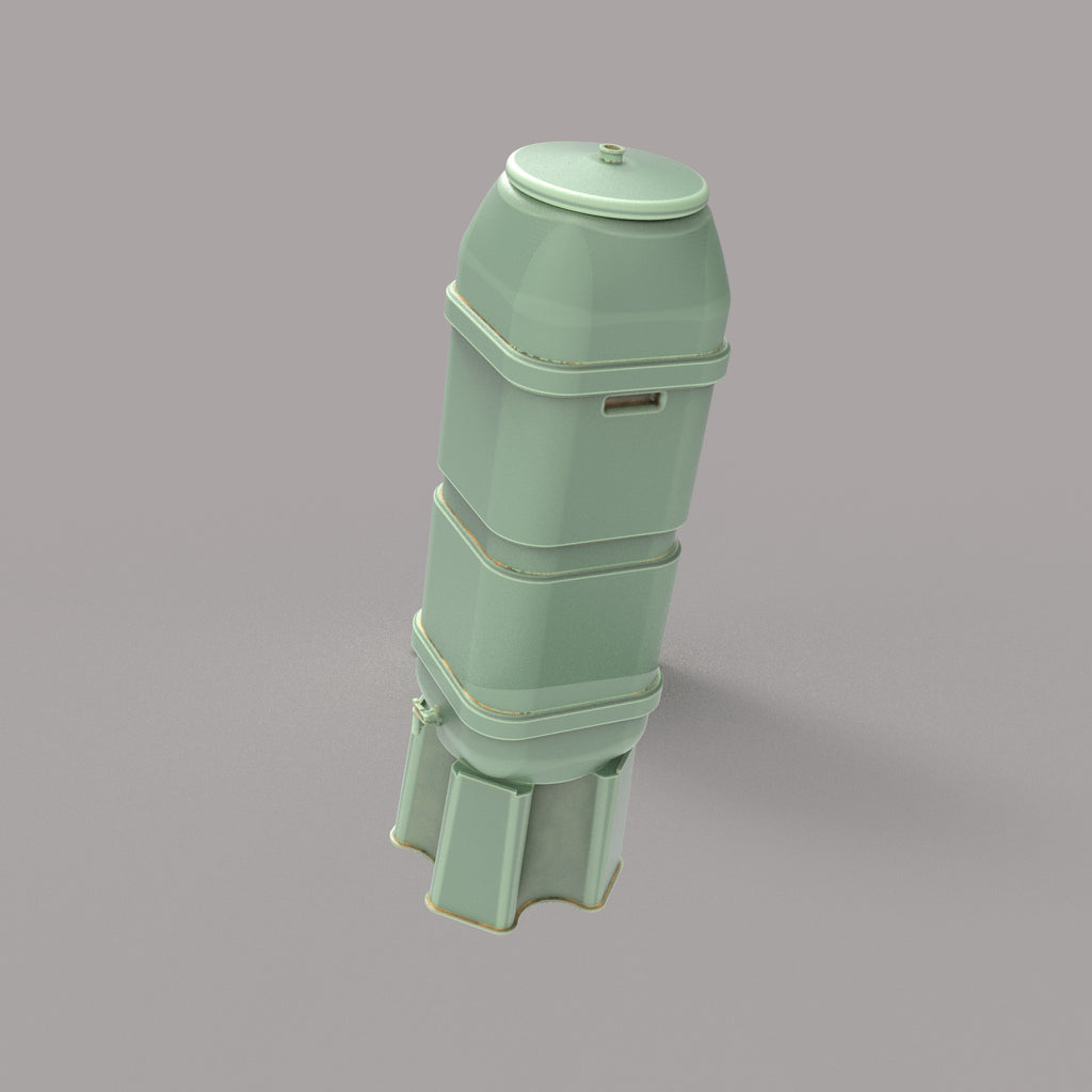 PJD067B Model Railway Slim Water Butt x 2