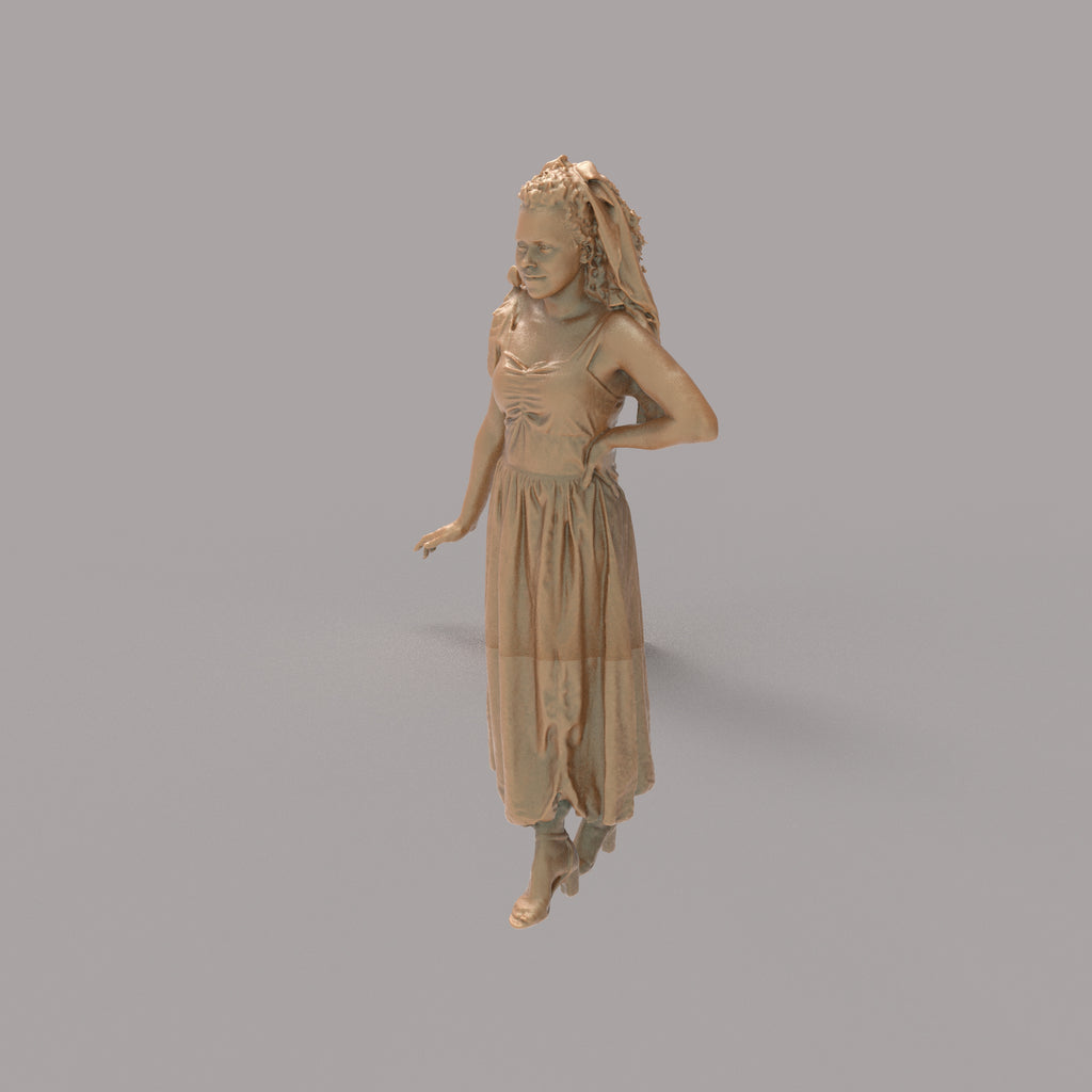 MM1399 Female in long dress