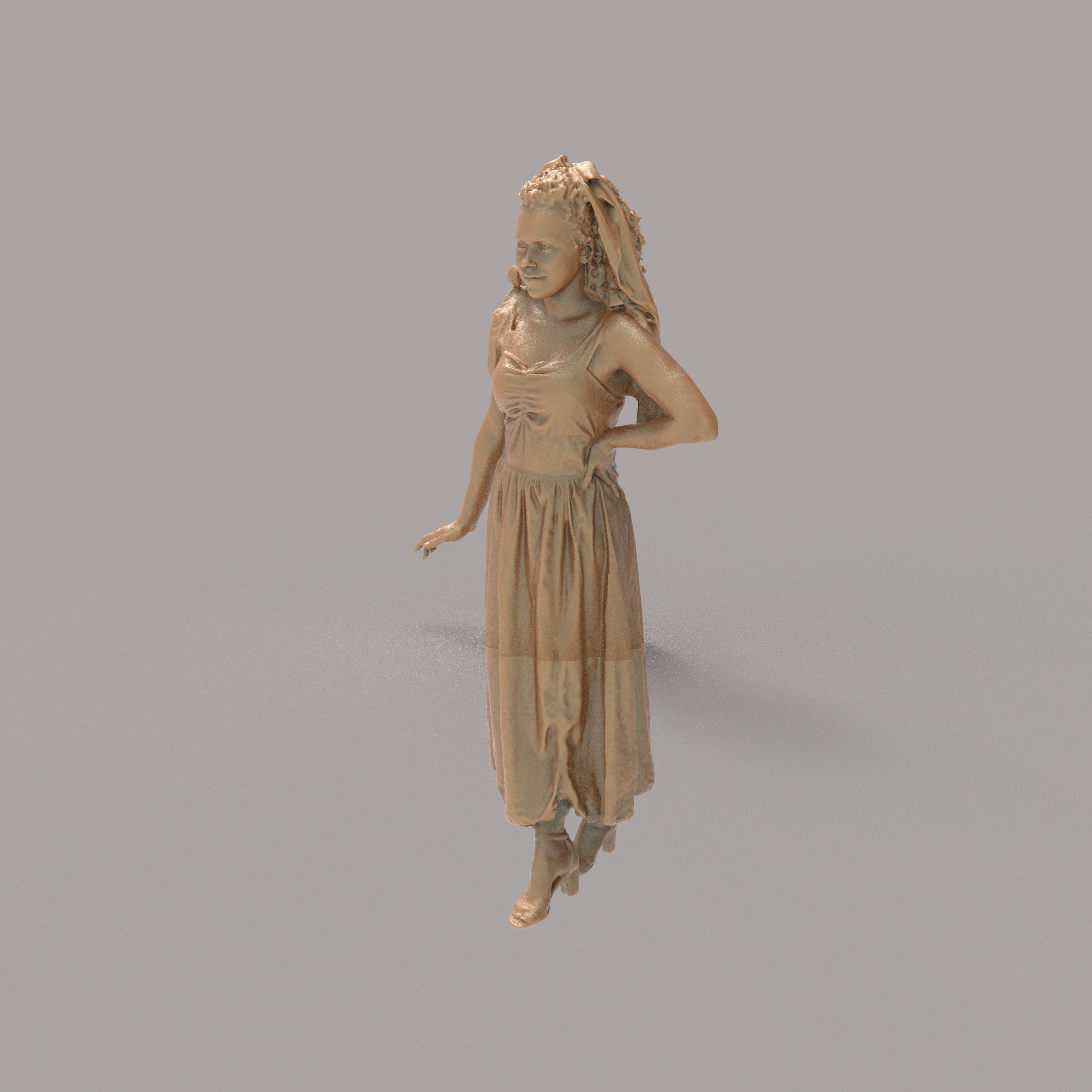 MM1399 Female in long dress