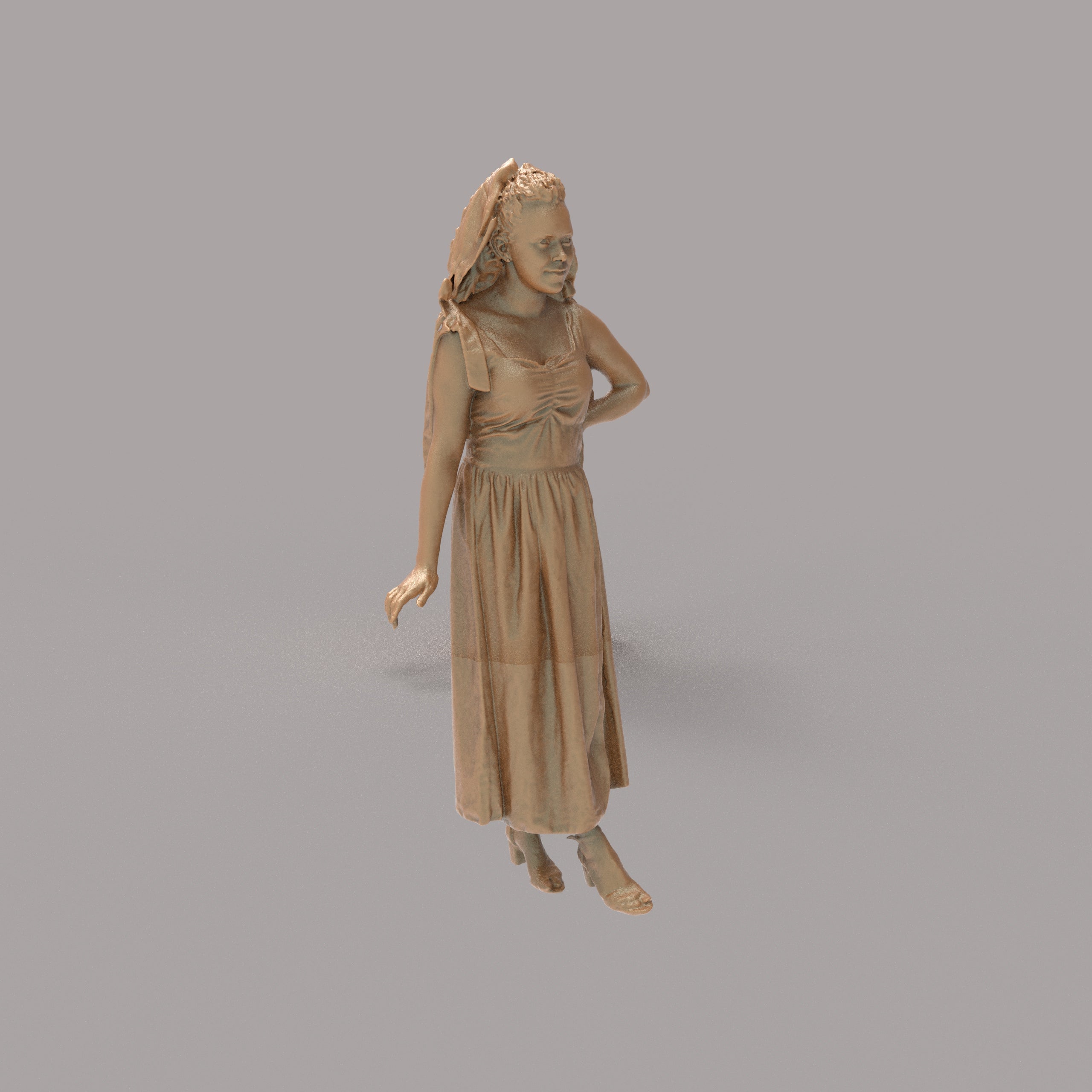 MM1399 Female in long dress