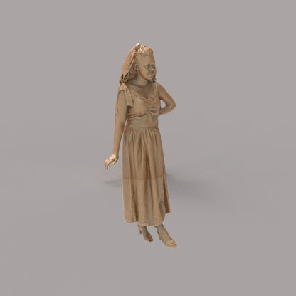 MM1399 Female in long dress