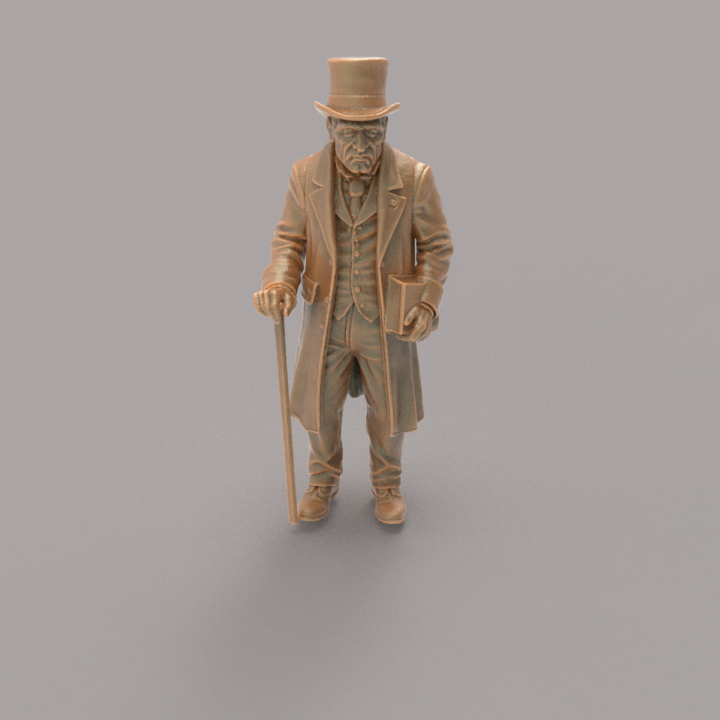 MM6006 Christmas Scenes - Scrooge in top hat