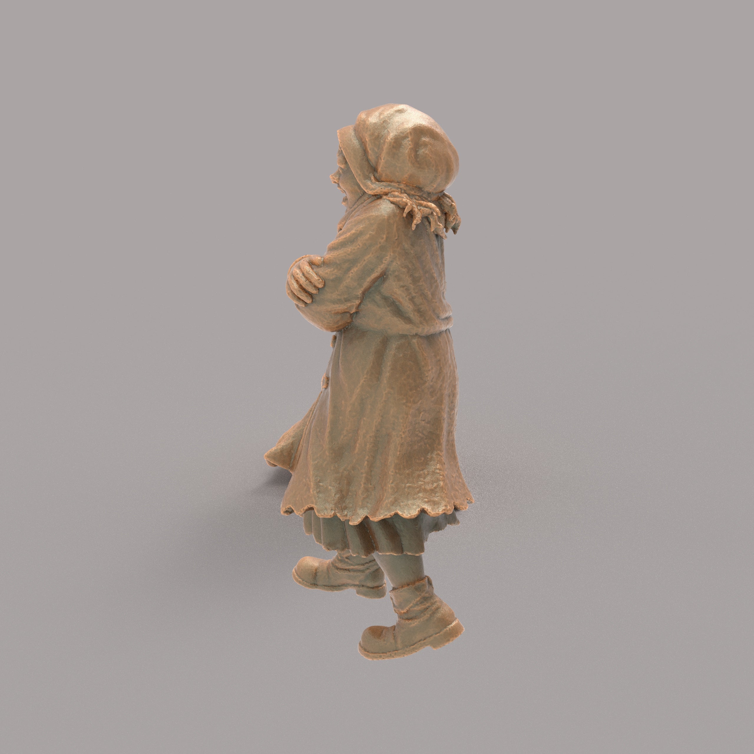 MM6022 Christmas Scenes - Upset/Cold Small Girl