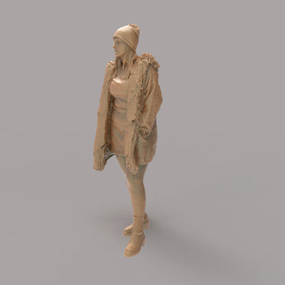 MM4161 Young Girl in Winter coat