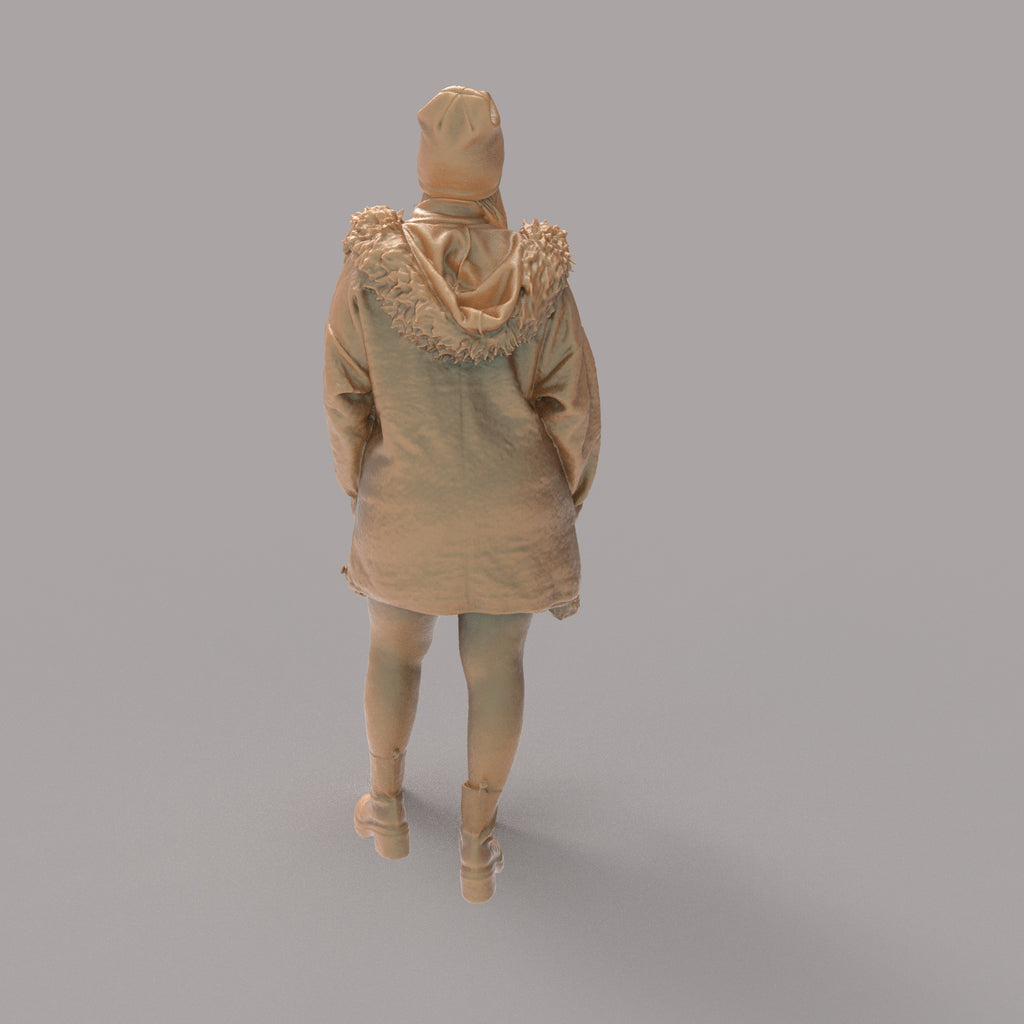 MM4161 Young Girl in Winter coat