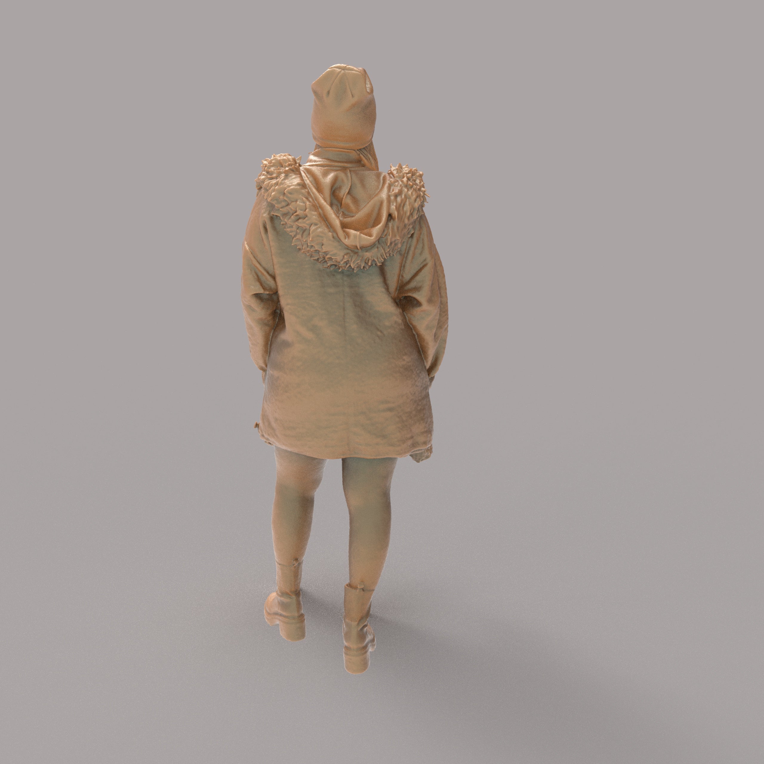 MM4161 Young Girl in Winter coat