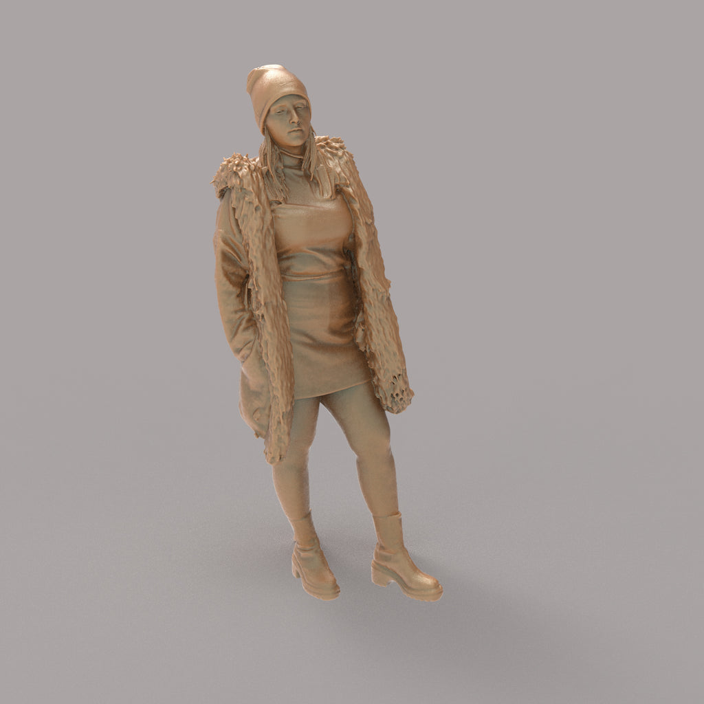 MM4161 Young Girl in Winter coat