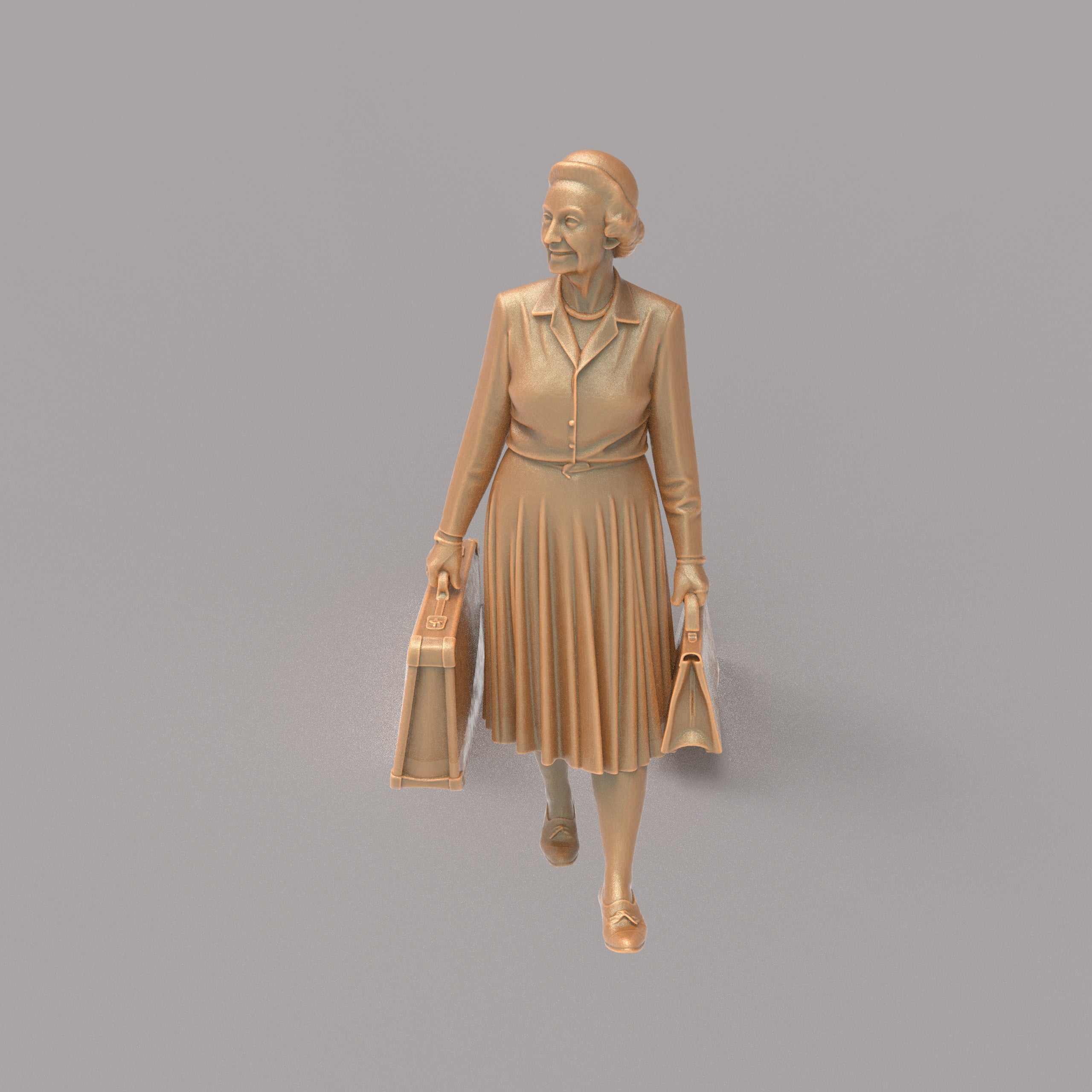 MM4164 1950 Lady and Cases