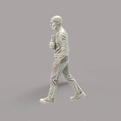 MM4188 Bald Male Walking