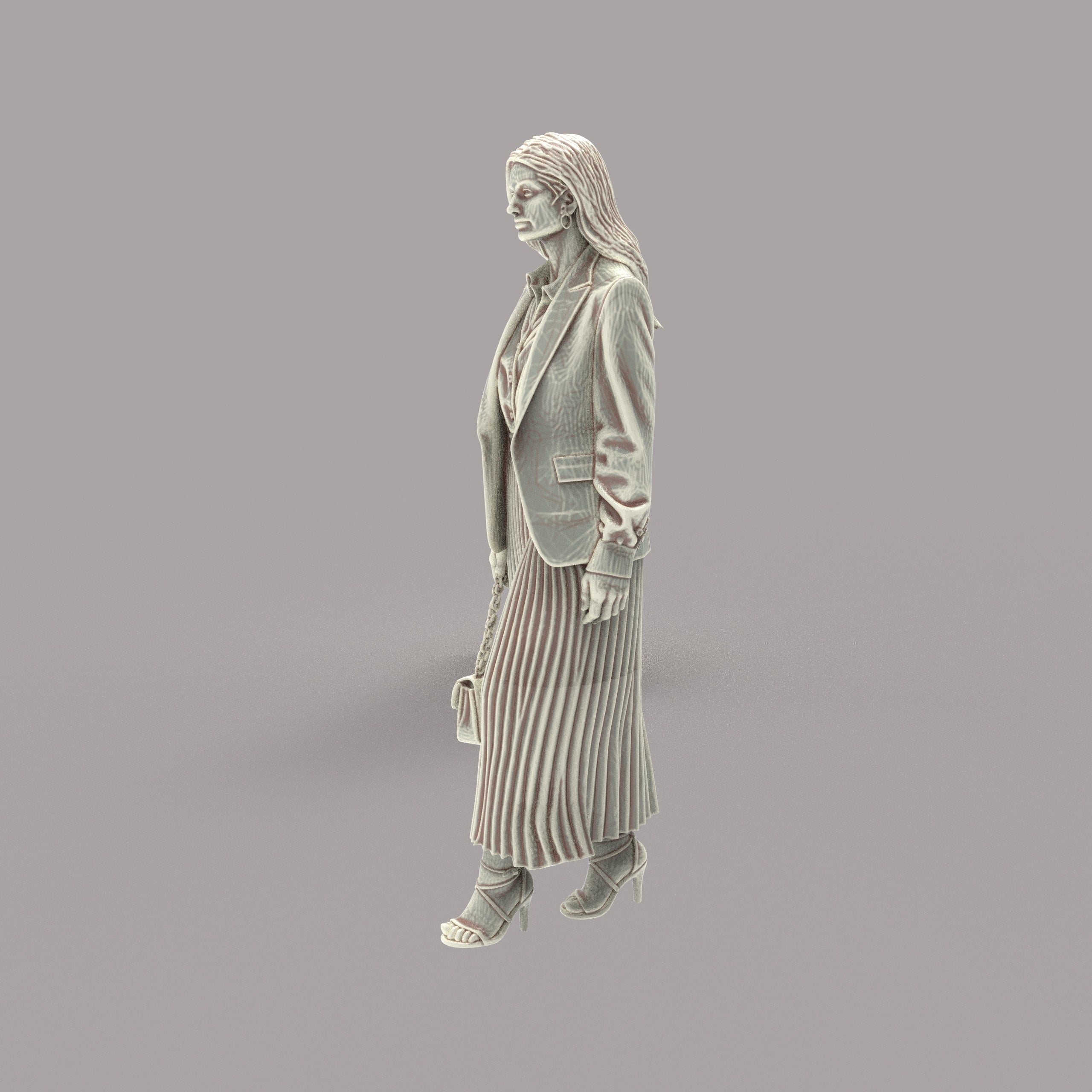 MM4191 Female in Pletted Skirt