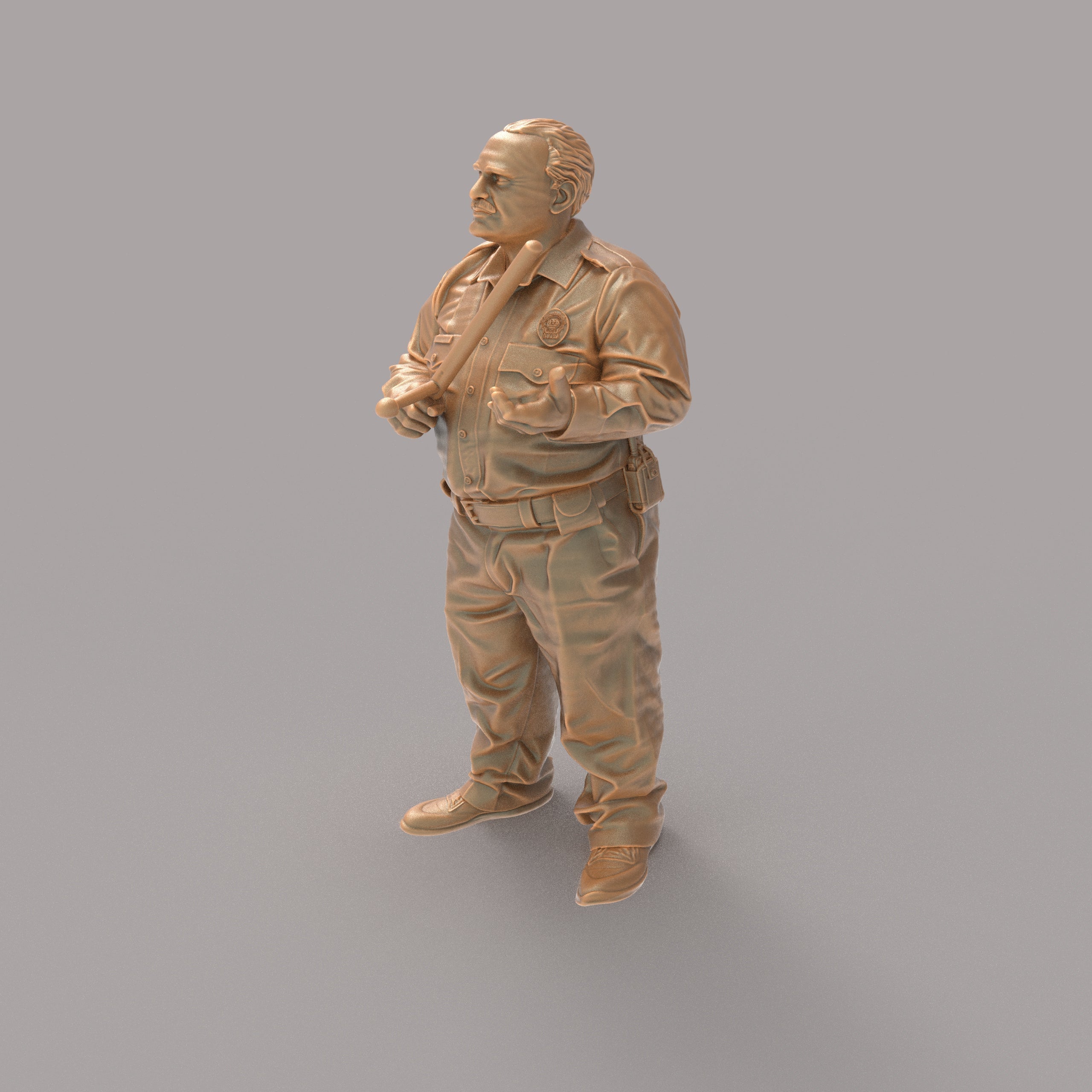 MM4193 Police Officer with a baton