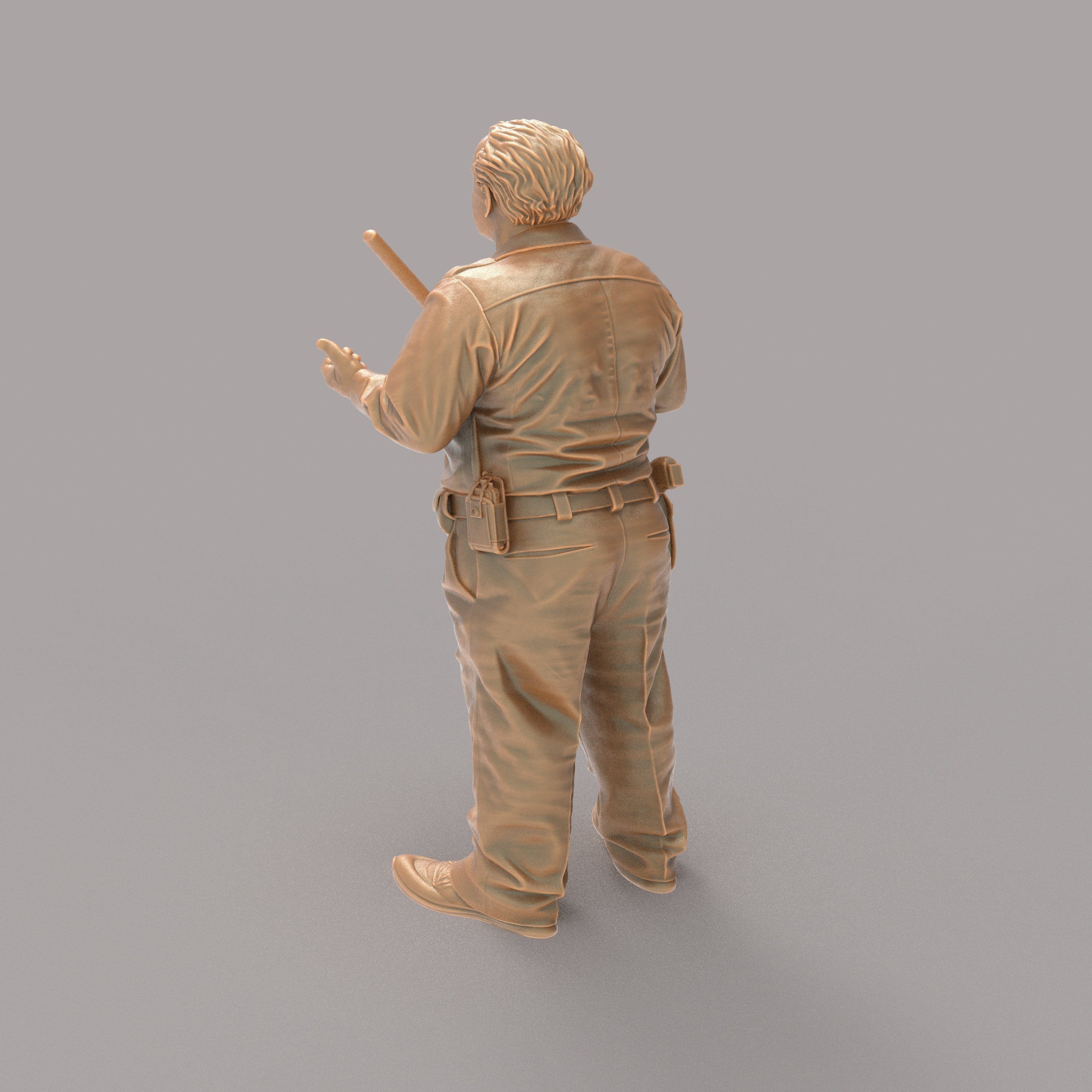 MM4193 Police Officer with a baton