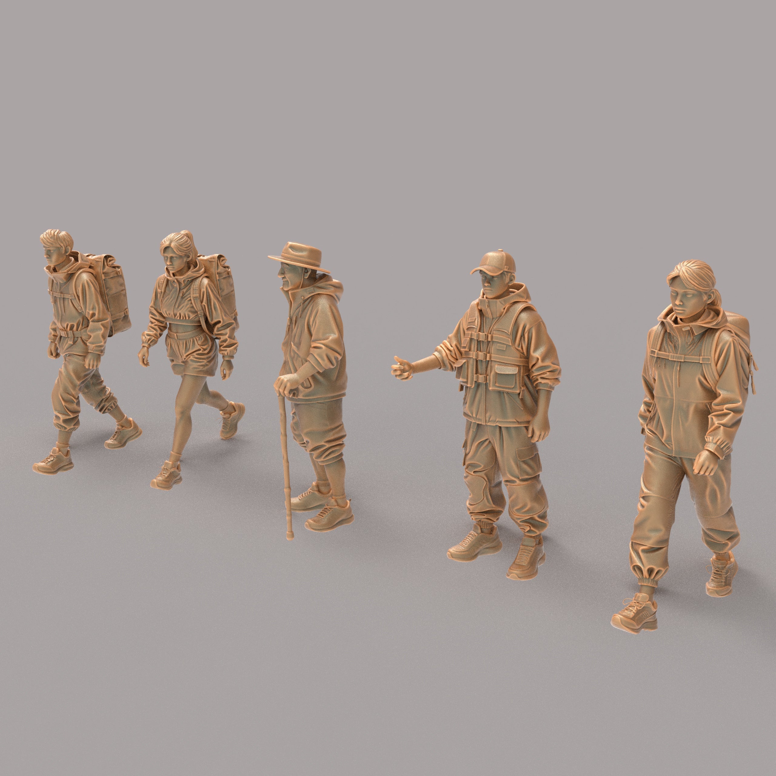 MM4197 Camping Hikers Group