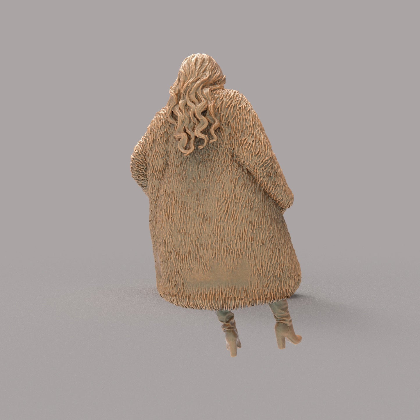 MM4286 Young Female in Fur Coat