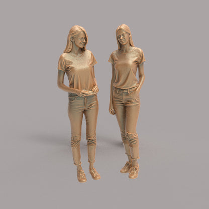 MM4294 Young Female Twins