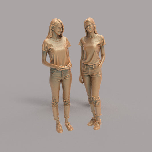 MM4294 Young Female Twins